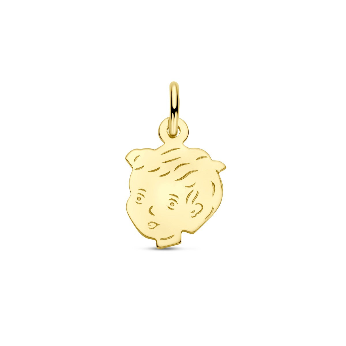 14K geelgoud hanger jongen 15 x 11 mm 4005849 - PansiteNederland.nl