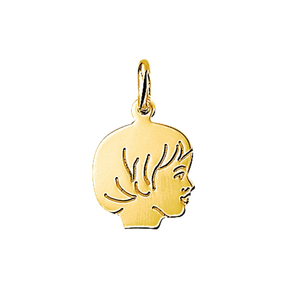 14K geelgoud hanger meisje 15 x 12 mm 4005855 - PansiteNederland.nl