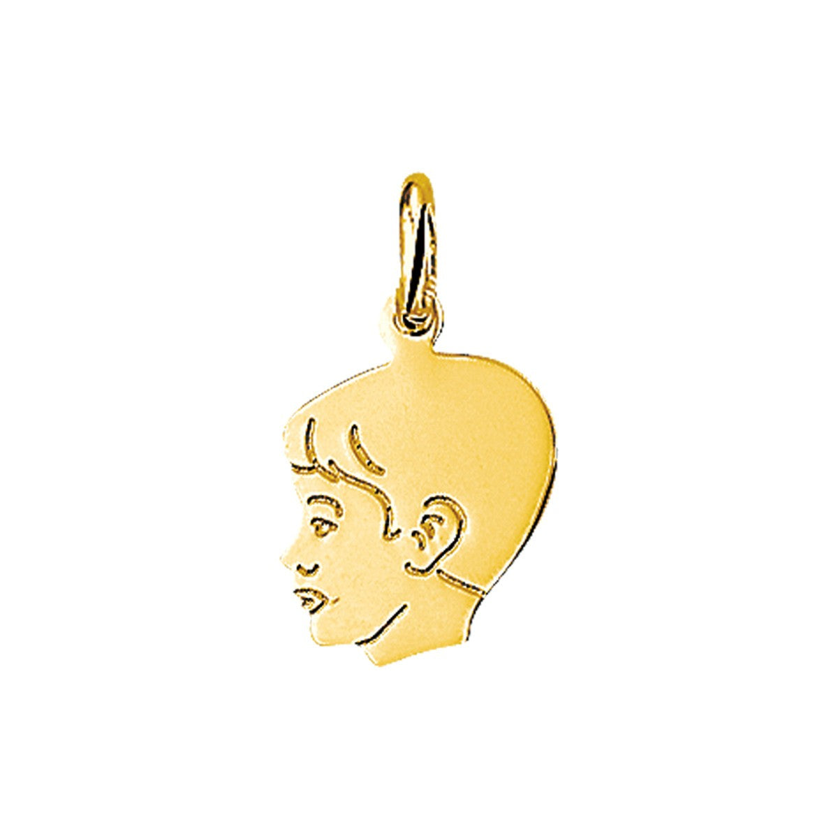 14K geelgoud hanger jongen 15 x 12 mm 4005857 - PansiteNederland.nl