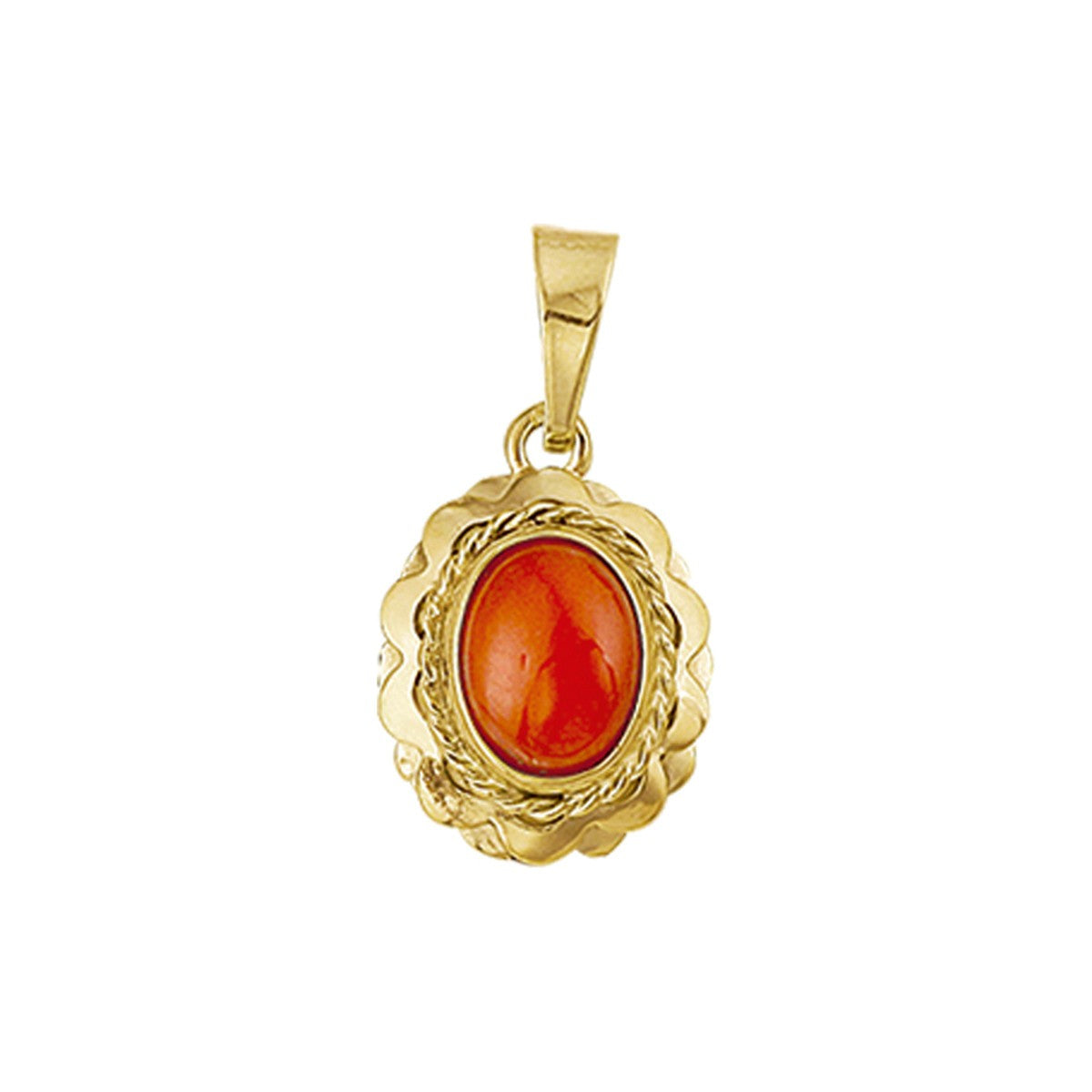 14K geelgoud hanger koraal 4005912 - PansiteNederland.nl