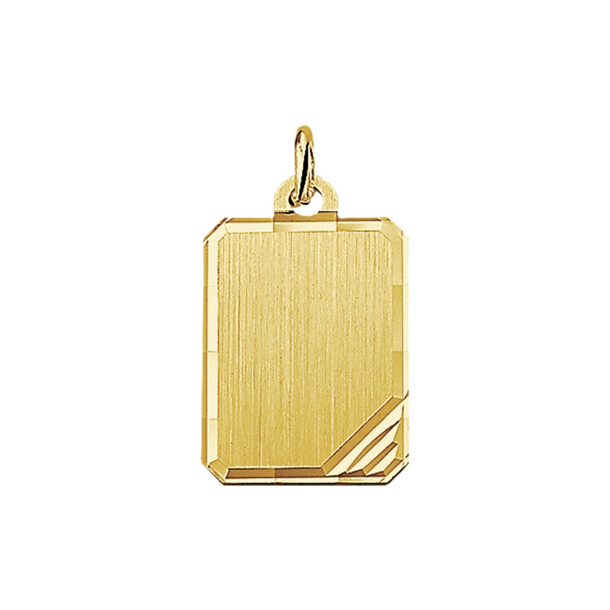 14K geelgoud graveerhanger mat gediamanteerd 4006085 - PansiteNederland.nl