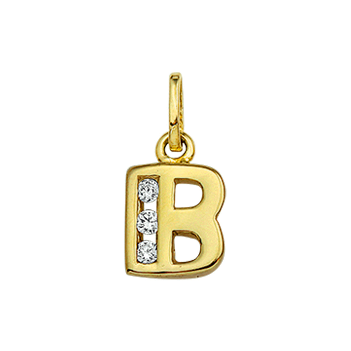 Fantasy Collection Hanger letter B zirkonia 9,5 mm 14K geelgoud - PSN4006237