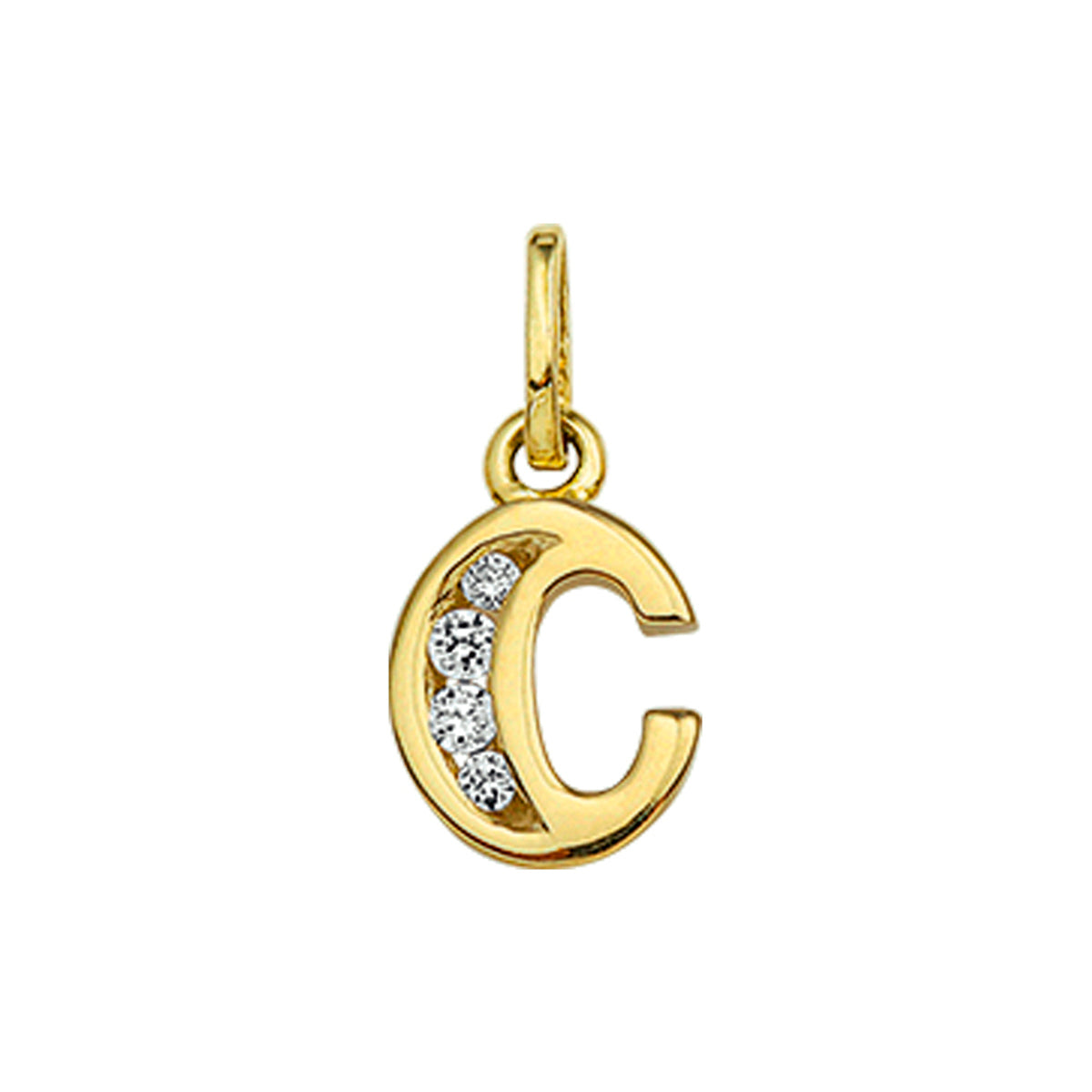 Fantasy Collection Hanger letter C zirkonia 10,5 mm 14K geelgoud - PSN4006238