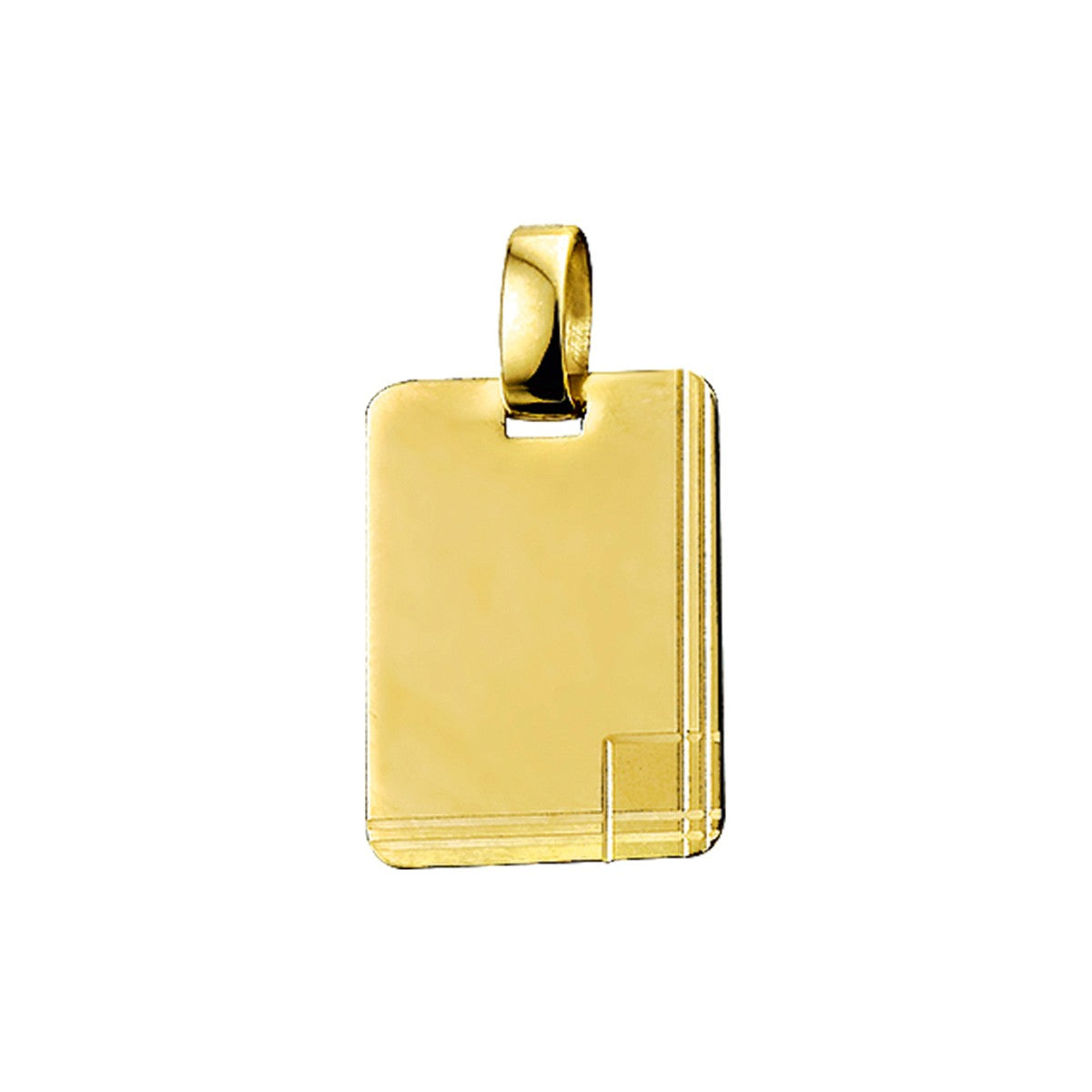 14K geelgoud graveerhanger poli/mat gediamanteerd 4007378 - PansiteNederland.nl