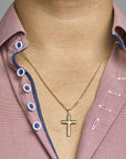 14K geelgoud hanger kruis 4007387 - PansiteNederland.nl