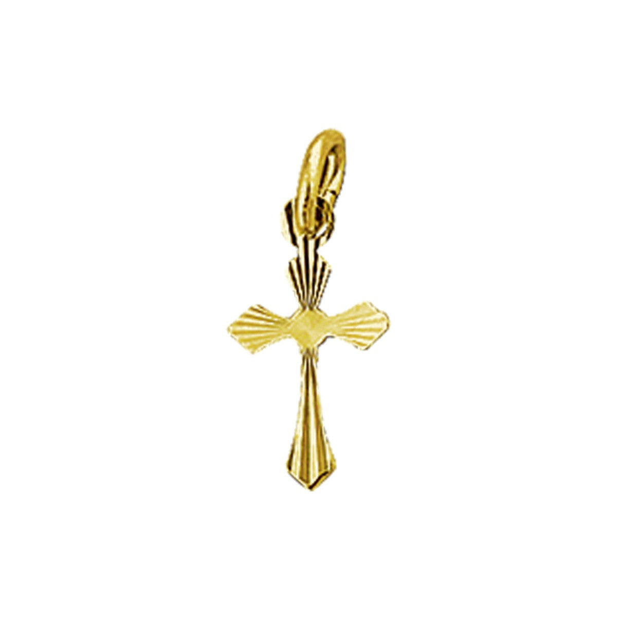 14K geelgoud hanger kruis gediamanteerd 4007717 - PansiteNederland.nl