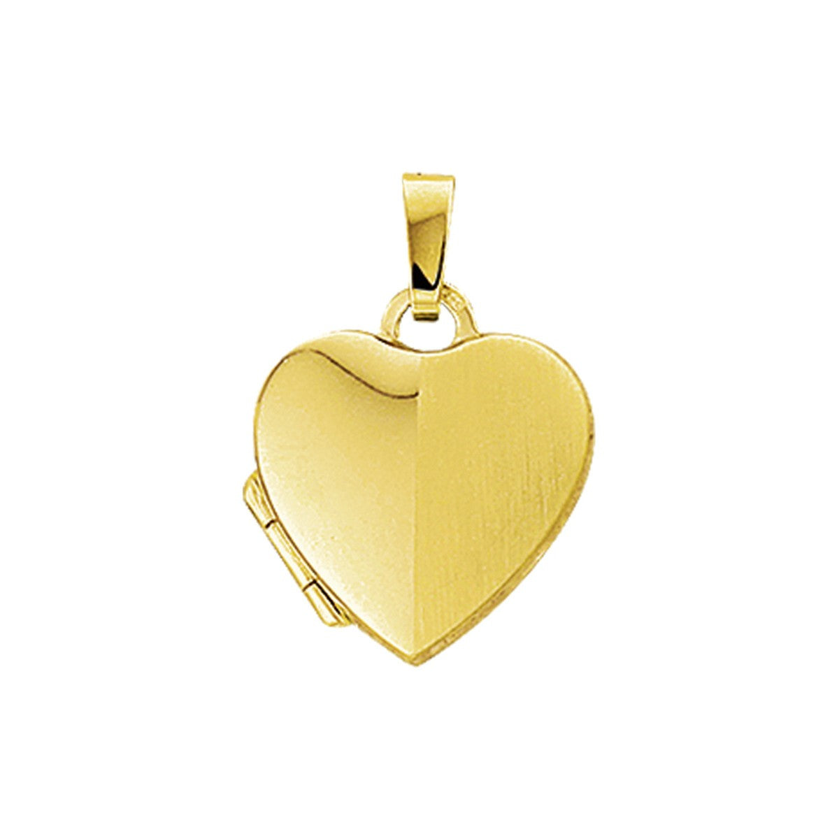 14K geelgoud medaillon hart poli/mat 4009661 - PansiteNederland.nl