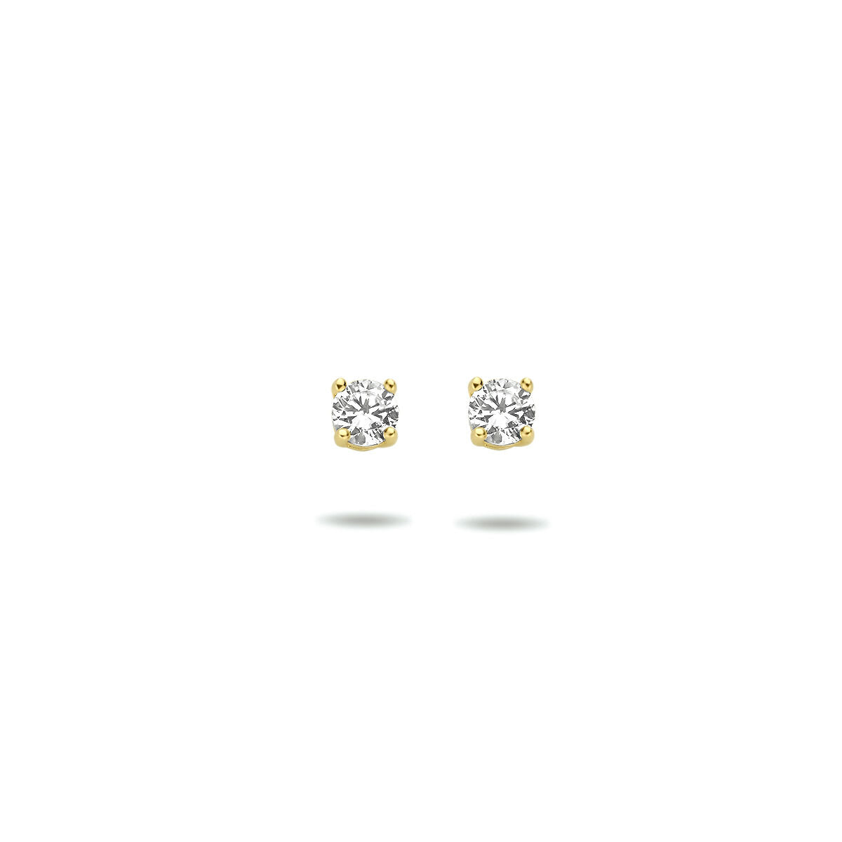 14K Geelgoud Oorknoppen Zirkonia 4010145