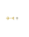14K Geelgoud Oorknoppen Zirkonia 4010153 - PansiteNederland.nl