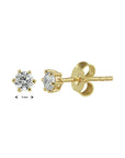 14K Geelgoud Oorknoppen Zirkonia 4010153 - PansiteNederland.nl