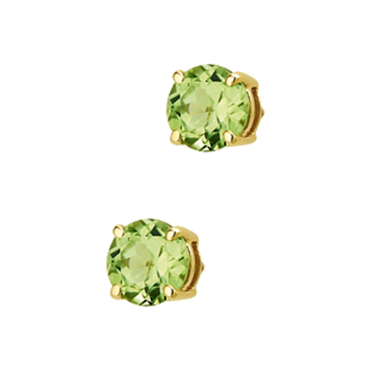14K Geelgoud Oorknoppen Peridot 4010289 - PansiteNederland.nl