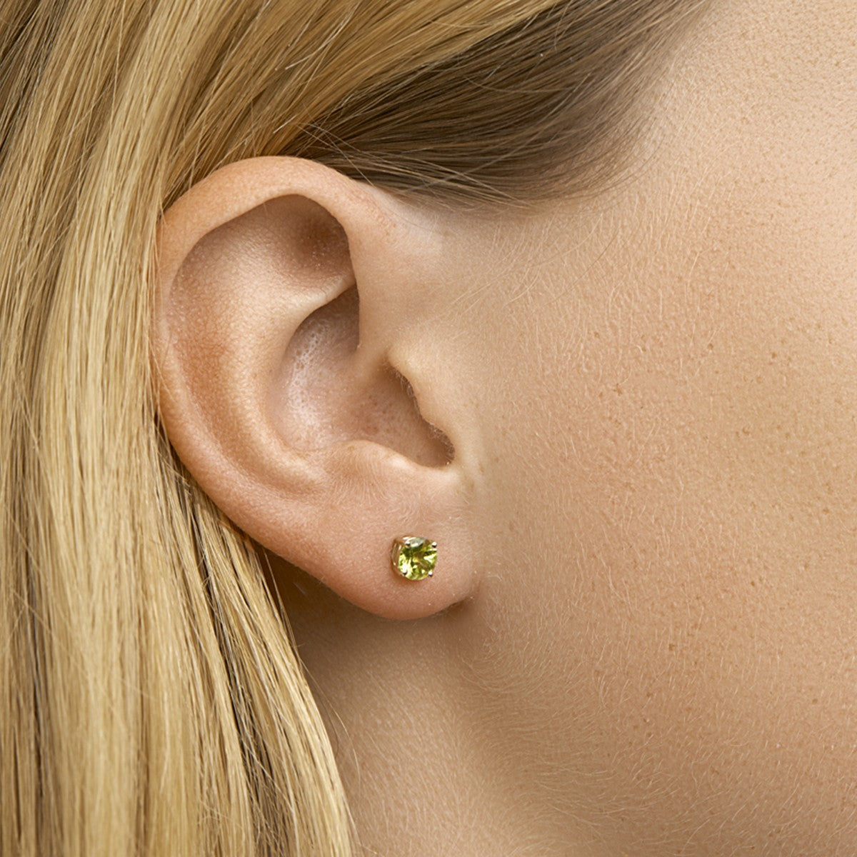 14K Geelgoud Oorknoppen Peridot 4010289 - PansiteNederland.nl