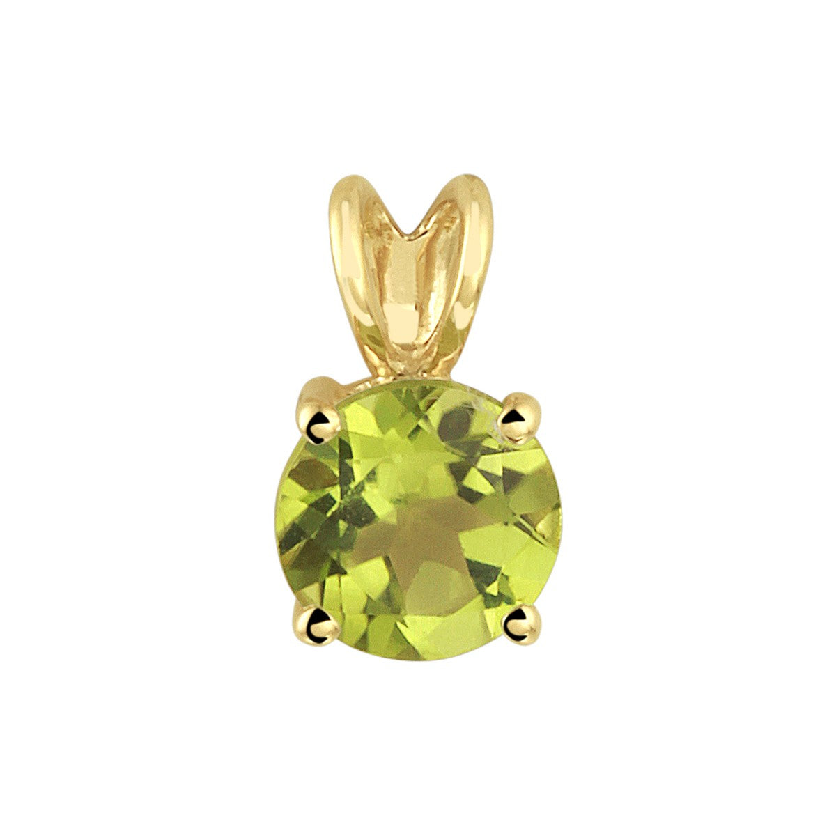 14K geelgoud hanger peridot 4010299 - PansiteNederland.nl