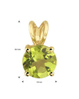 14K geelgoud hanger peridot 4010299 - PansiteNederland.nl