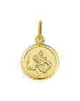 14K geelgoud hanger christoffel gediamanteerd 4010340 - PansiteNederland.nl