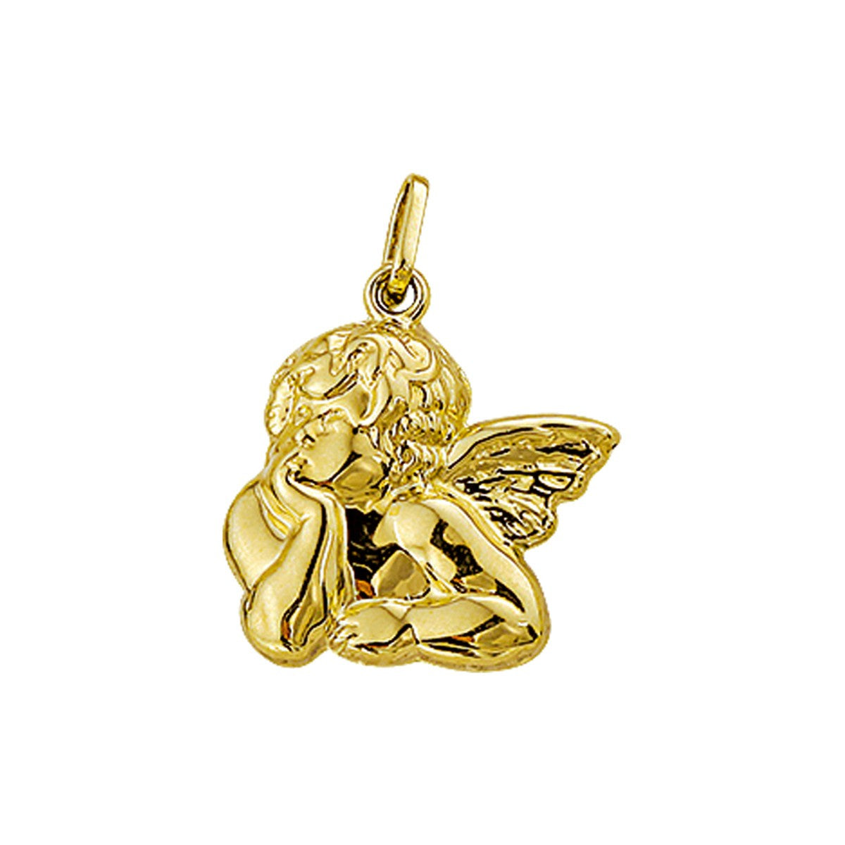 14K geelgoud hanger engel 4010350 - PansiteNederland.nl
