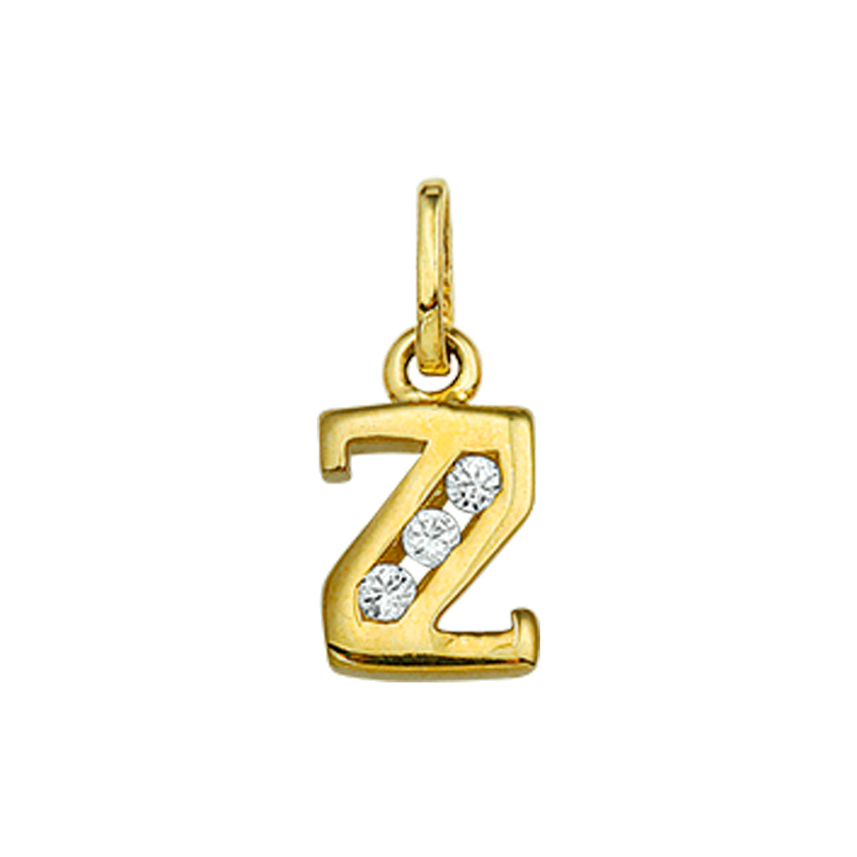 Fantasy Collection Hanger letter Z zirkonia 10 mm 14K geelgoud - PSN4011170
