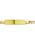 14K Geelgoud Graveerarmband Figaro Plaat 6,0 mm 4012109 - PansiteNederland.nl