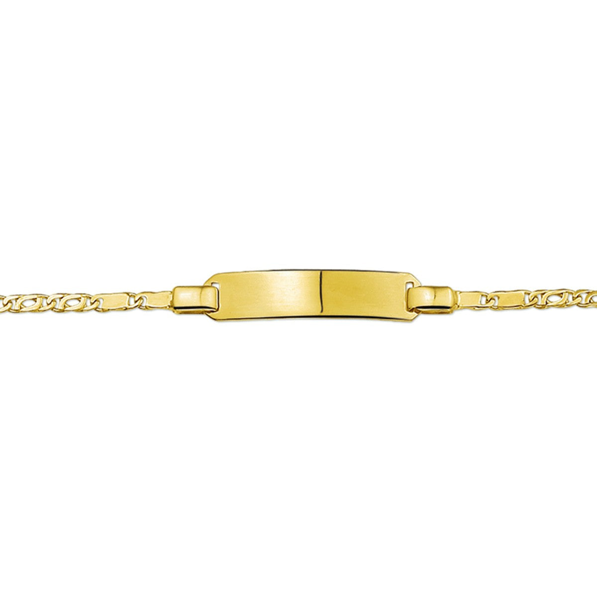 14K Geelgoud Graveerarmband Valkenoog Plaat 5,0 mm 4012448 - PansiteNederland.nl