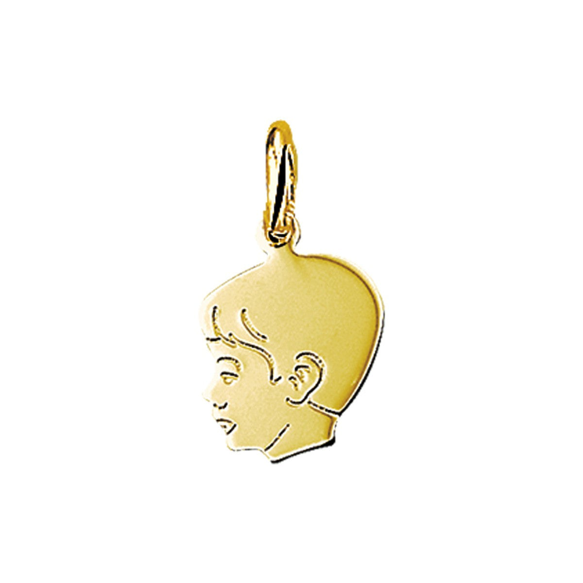 14K geelgoud hanger jongen 14 x 10,5 mm 4013112 - PansiteNederland.nl