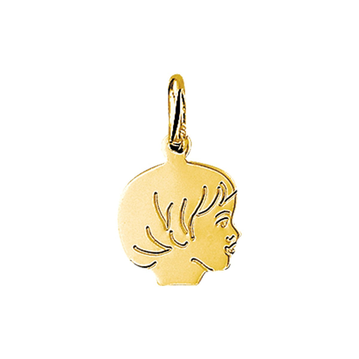 14K geelgoud hanger meisje 13,5 x 10,5 mm 4013113 - PansiteNederland.nl