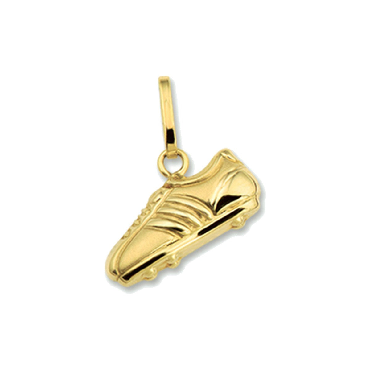 14K geelgoud hanger voetbalschoen poli/mat 4014841 - PansiteNederland.nl