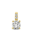 14K geelgoud hanger zirkonia 5,0 mm 4016890 - PansiteNederland.nl