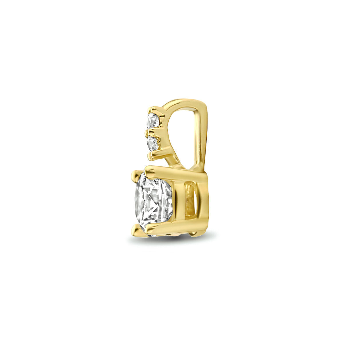 14K geelgoud hanger zirkonia 5,0 mm 4016890 - PansiteNederland.nl