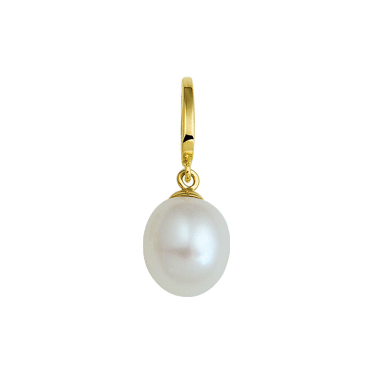 14K geelgoud hanger parel 10 x 8,5 mm 4017132 - PansiteNederland.nl
