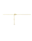 14K geelgoud collier zirkonia 40 - 42 - 44 cm 4017712 - PansiteNederland.nl