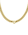 14K geelgoud collier gourmette 10,5 mm 47 cm met groot springslot 4017896 - PansiteNederland.nl