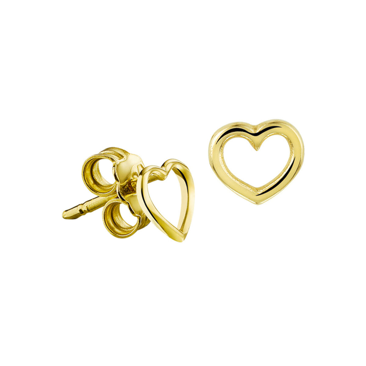 14K Geelgoud Oorknoppen Hart 4017917 - PansiteNederland.nl