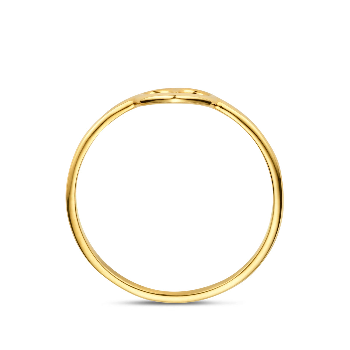 Ring hart 14K geelgoud