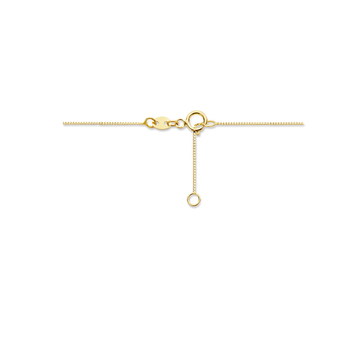14K geelgoud collier zirkonia 40 + 2 cm 4017977 - PansiteNederland.nl