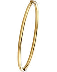 bangle scharnier ronde buis 14K geelgoud
