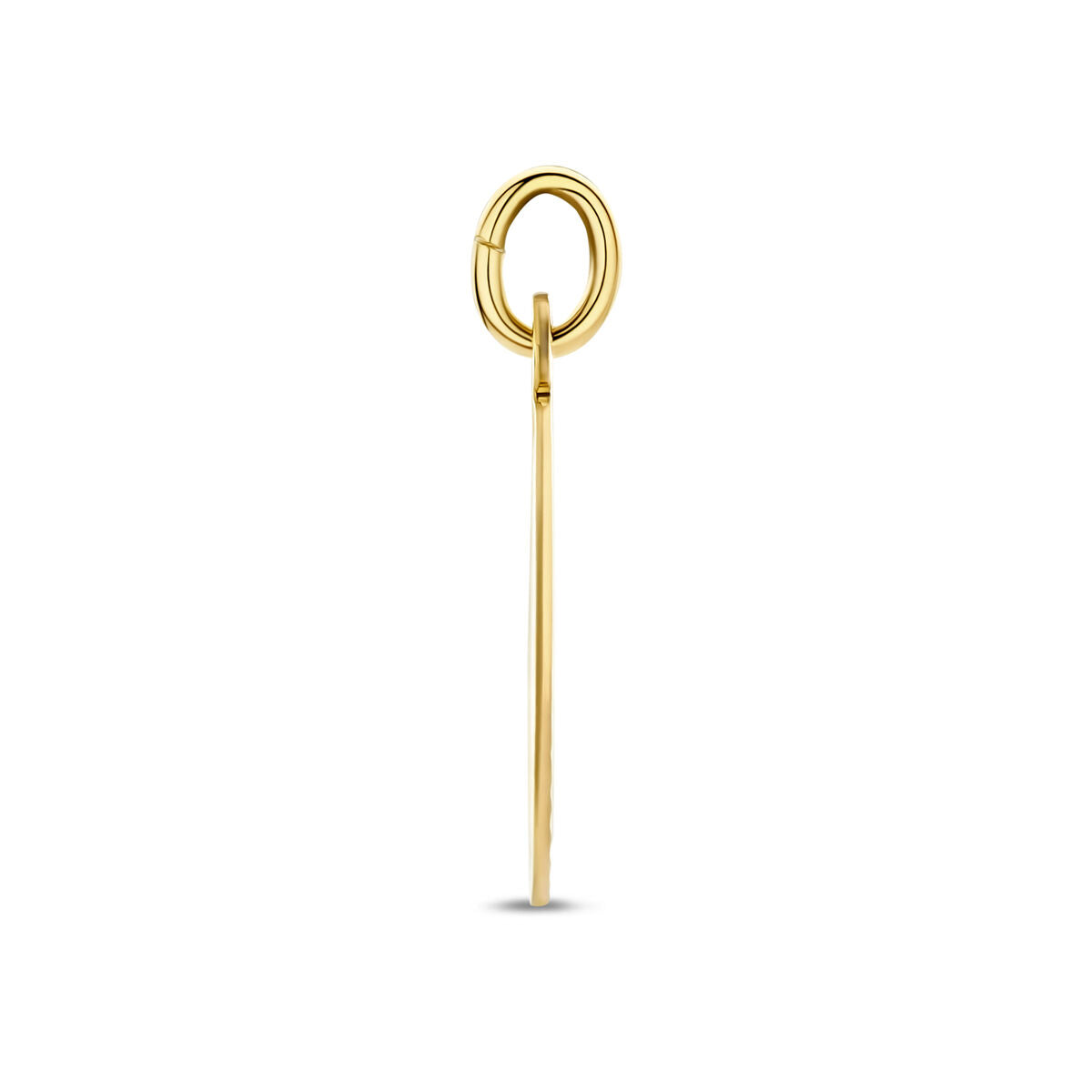 Hanger jongen gediamanteerd 16 mm 14K geelgoud