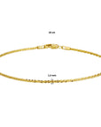 14K Geelgoud Armband Fantasie 1,4 mm 4018560 - PansiteNederland.nl