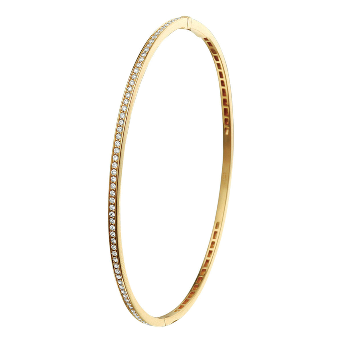 14K Geelgoud Bangle Scharnier Diamant 0.44Ct H Si 4018818 - PansiteNederland.nl