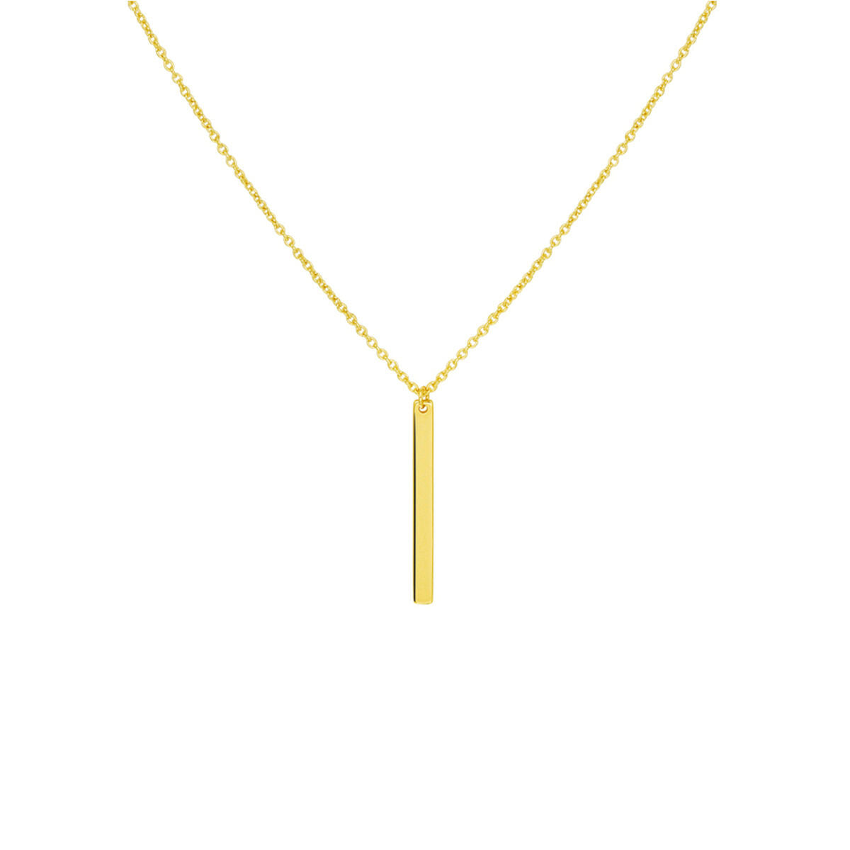 14K geelgoud collier balkje 41 - 43 - 45 cm 4019328 - PansiteNederland.nl