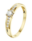 14K Geelgouden Ring zirkonia - PSN4020072, exclusief en kwalitatief hoogwaardig. Ontdek nu!