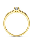 14K Geelgouden Ring zirkonia - PSN4020072