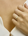 14K Geelgouden Ring zirkonia - PSN4020072