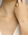 14K Geelgoud Armband Hart 16 - 17 - 18 Cm 4020134 - PansiteNederland.nl