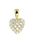 14K geelgoud hanger hart zirkonia 4020185 - PansiteNederland.nl
