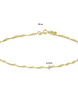 singapore 1,2 mm 14K geelgoud