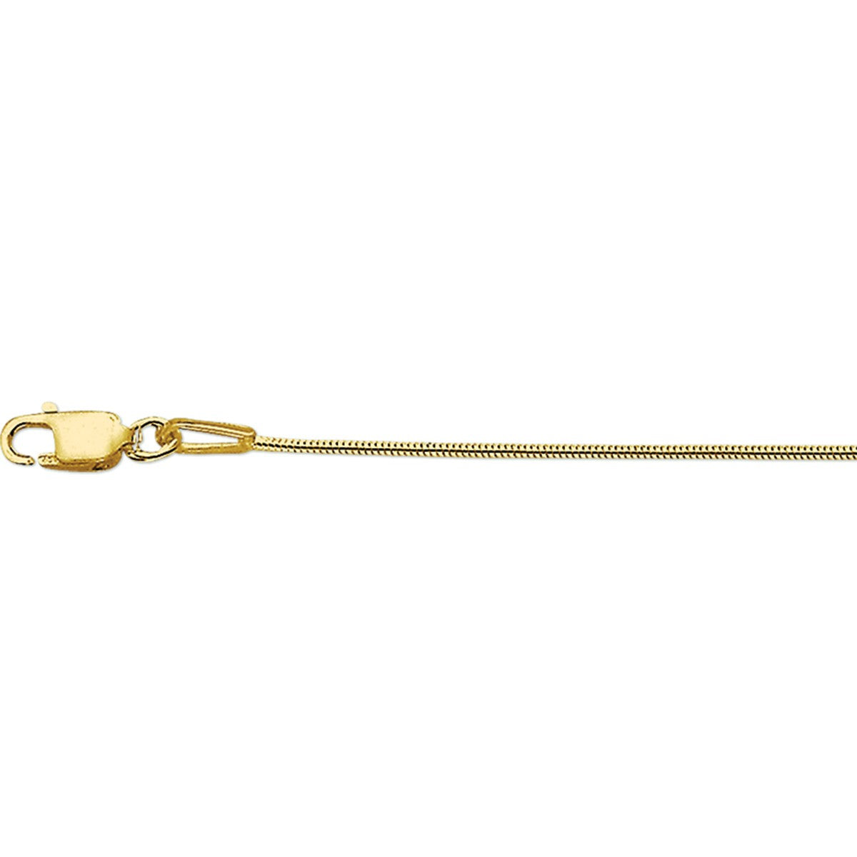 14K geelgoud collier slang rond 1,1 mm 41 + 4 cm 4020502 - PansiteNederland.nl