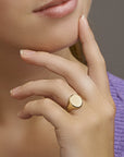 14K Geelgoud Graveerring Mat Gediamanteerd 4020585 - PansiteNederland.nl