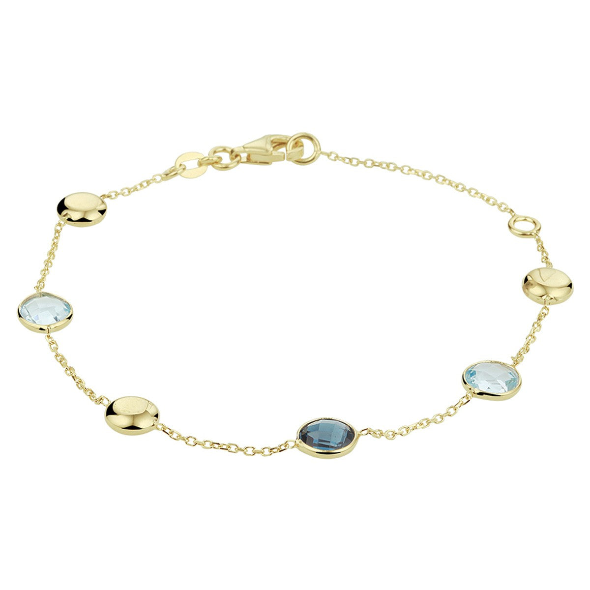 14K Geelgoud Armband Topaas 16 - 19 Cm 4020677 - PansiteNederland.nl