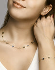 14K Geelgoud Armband Topaas 16 - 19 Cm 4020677 - PansiteNederland.nl