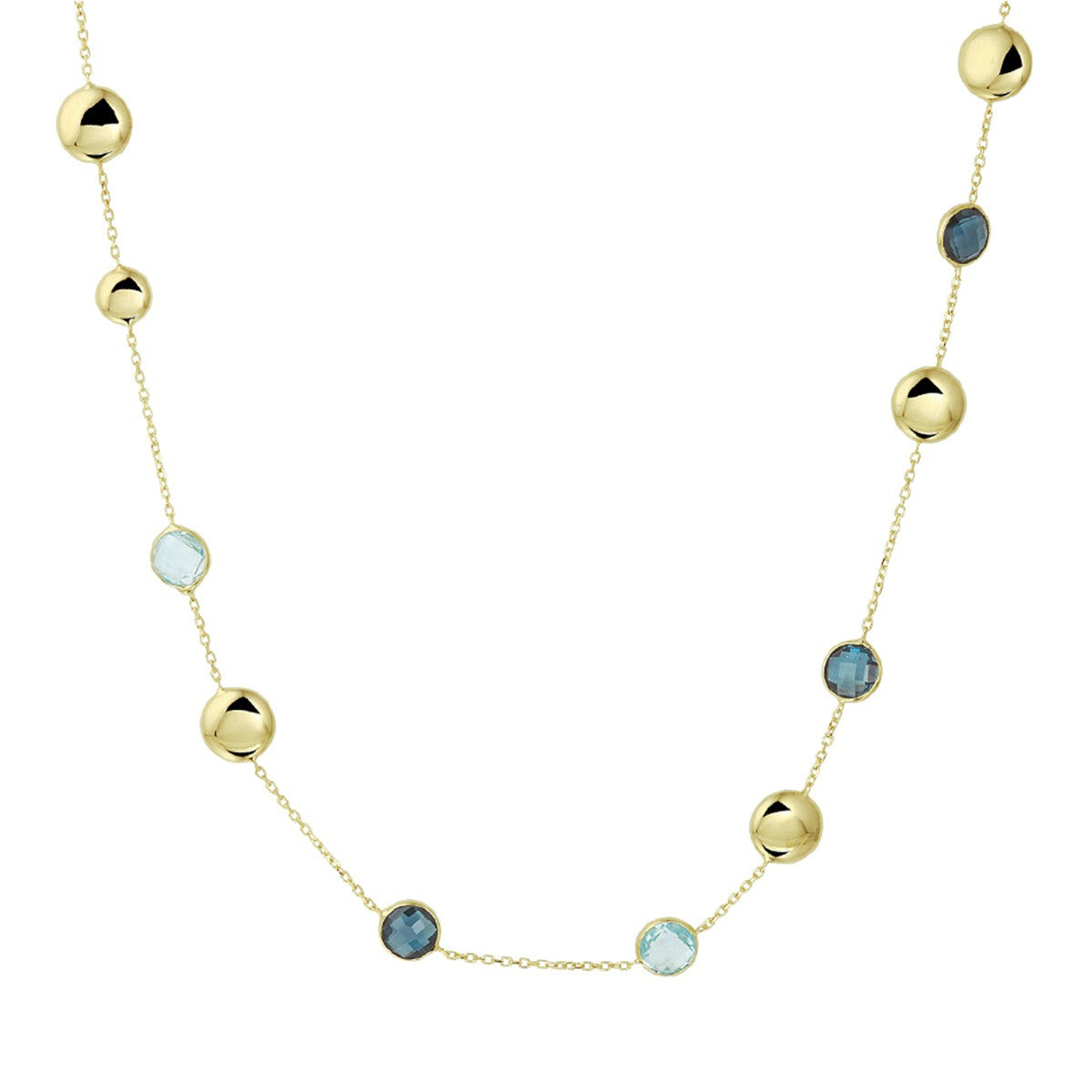14K geelgoud collier topaas 42 - 45 cm 4020678 - PansiteNederland.nl
